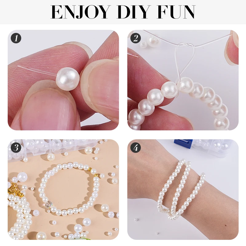 800pcs Artificial Faux Pearl R - đánh giá và giá Resin Crafts