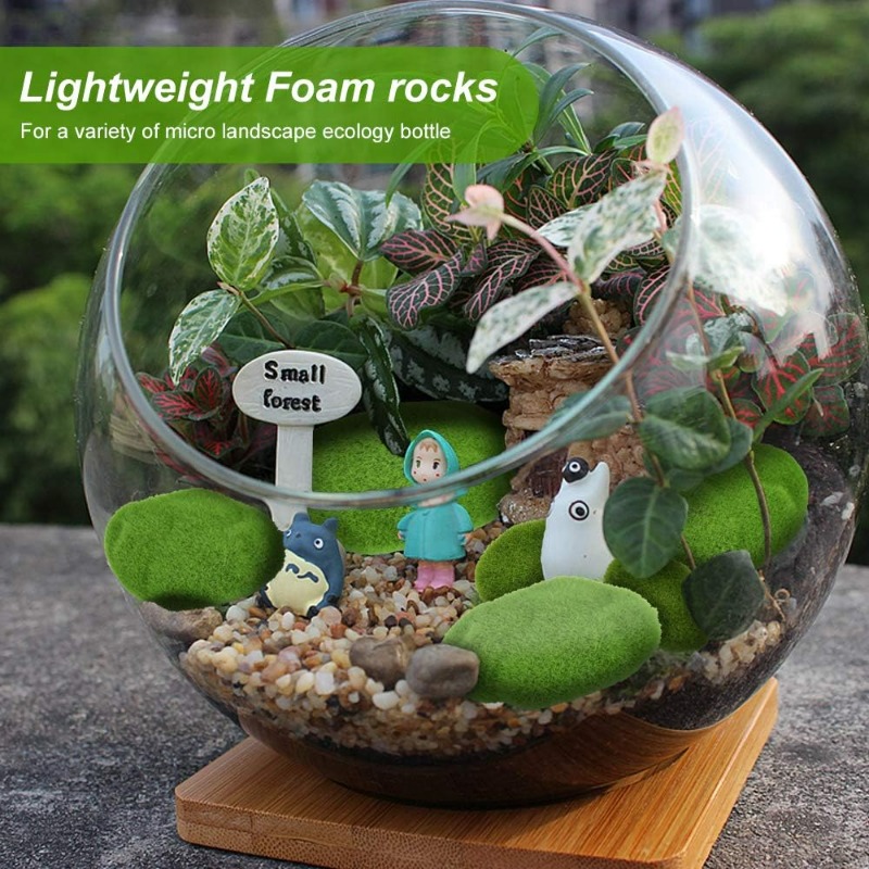 50/5PCS Artificial Foam Moss R - đánh giá và giá Terrarium Moss Art