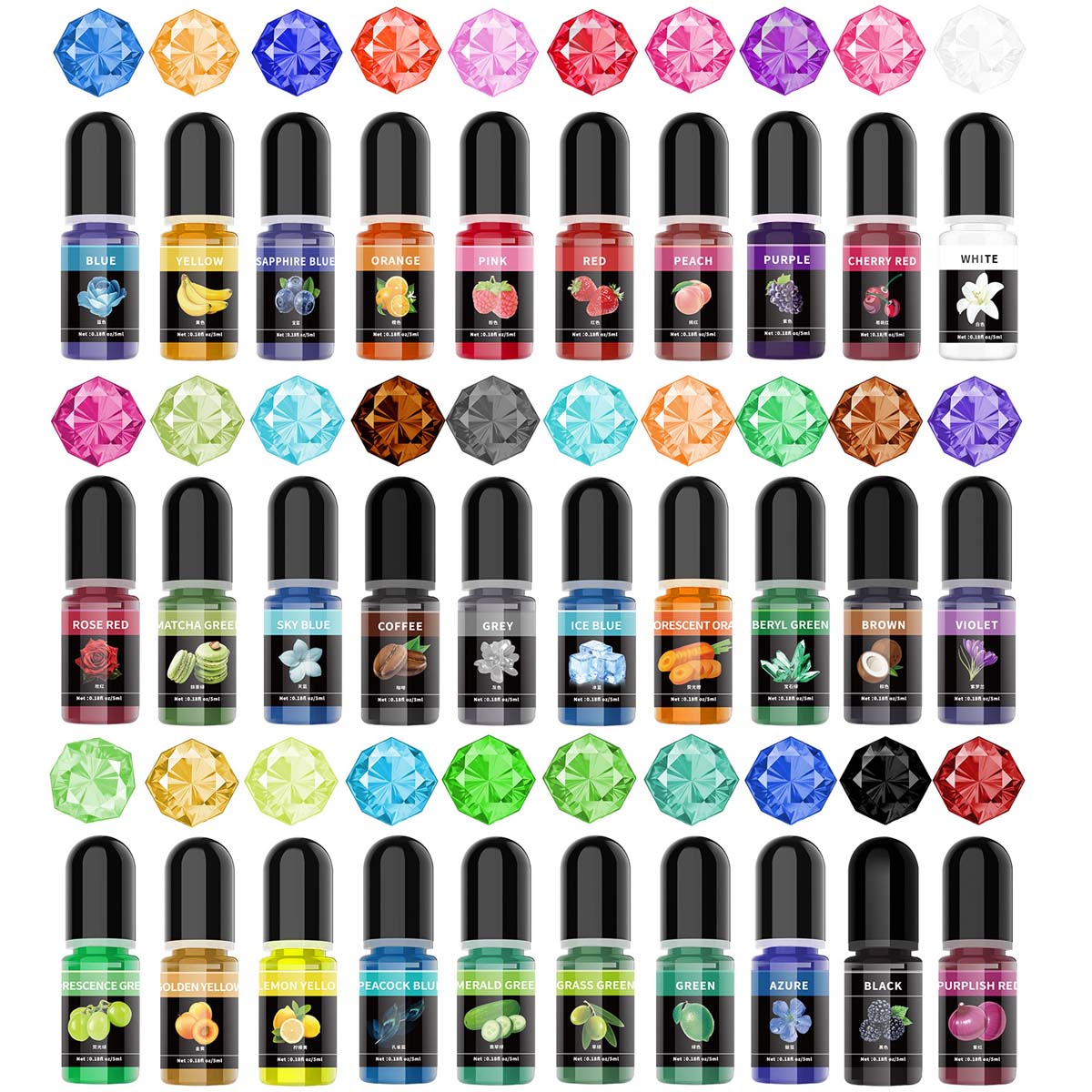 5ml/Bottle Epoxy Resin Pigment - đánh giá và giá Resin Pigment Set